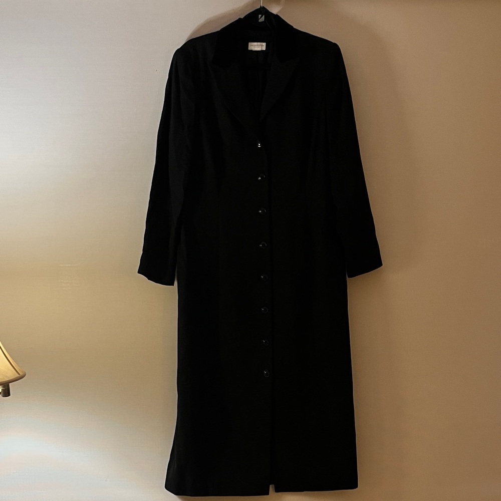 Liz Claiborne Classic Black Long Sleeve Dress US 14